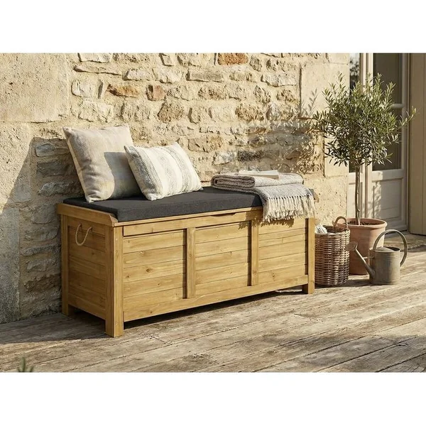 HABITAT ET JARDIN Coffre De Jardin "gana" En Bois - 125 X 60 X 55 Cm - Marron