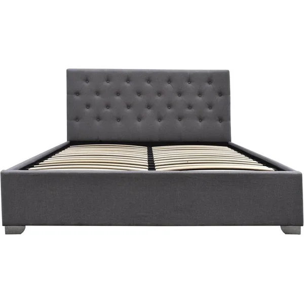 HABITAT ET JARDIN Lit Double Avec Coffre "tino" - 180 X 200 Cm - Gris