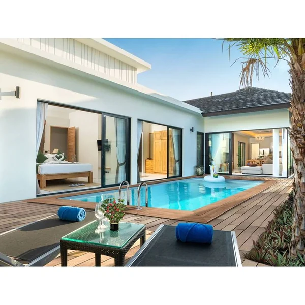 HABITAT ET JARDIN Piscine Bois Rectangle " Aruba 120 "- 5.00 X 3.00 X 1.24 M