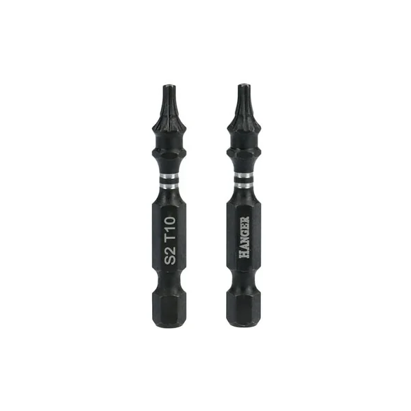 HANGER 2 Embouts Impact 1/4'' Étoile Percée Ttx25 Longueur 75 Mm - Hanger - 134093