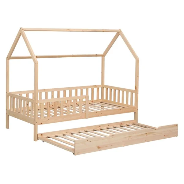 HAPPY GARDEN Lit Cabane Gigogne Pour Enfant 190x90cm En Bois Marceau