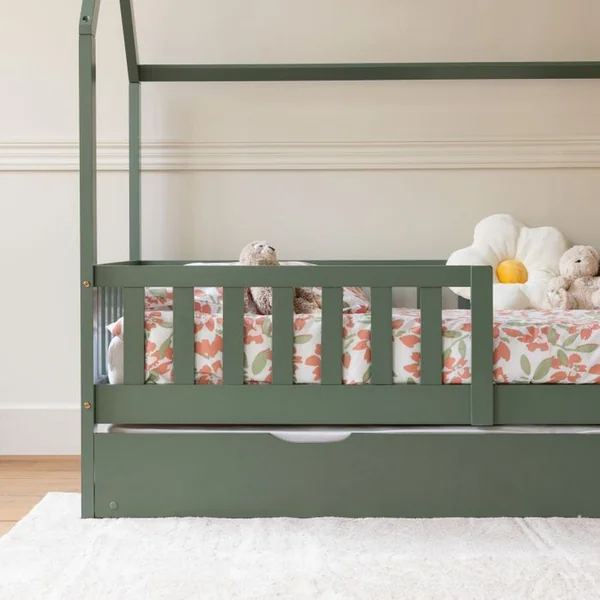 HAPPY GARDEN Lit Cabane Gigogne Pour Enfant 190x90cm Vert Marceau