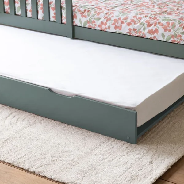 HAPPY GARDEN Lit Cabane Gigogne Pour Enfant 190x90cm Vert Marceau