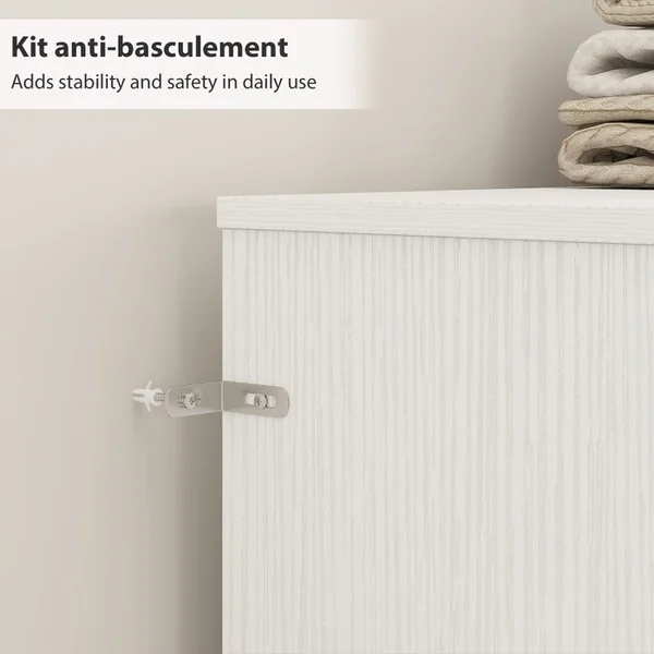 HOMCOM Tête De Lit Avec Rangement 160 Cm - 4 Niches, Grande étagère