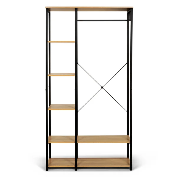 ID MARKET Dressing Penderie étagères L. 90 Cm Detroit Design Industriel