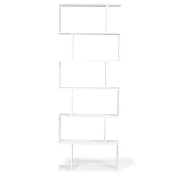 ID MARKET Etagère Bibliothèque Sofia Forme S Bois Blanc 189 Cm