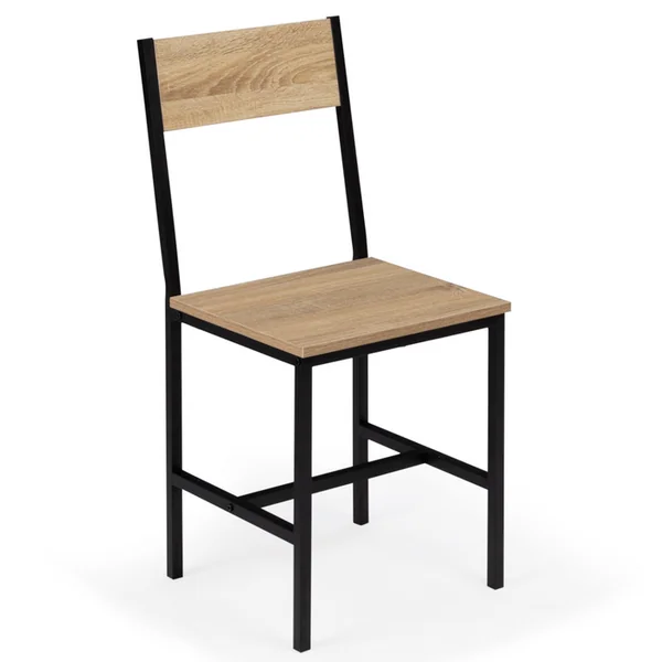 ID MARKET Lot De 4 Chaises De Cuisine Detroit Design Industriel
