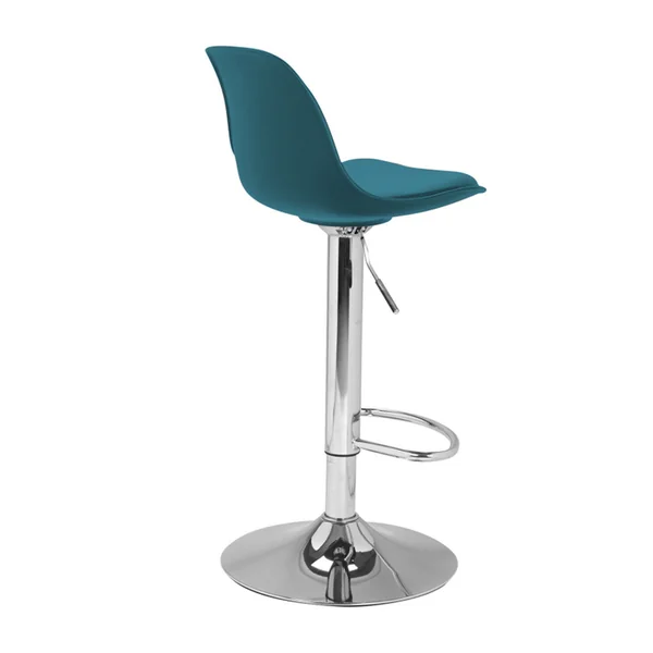 ID MARKET Lot De 4 Tabourets De Bar Karl Design Bleu Canard