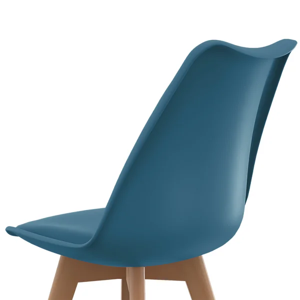ID MARKET Lot De 6 Chaises Scandinaves Sara Bleu Canard Pour Salle à Manger