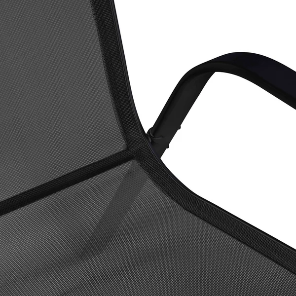 ID MARKET Salon De Jardin Poly Table Extensible 90-180 Cm Et 8 Chaises Bois Et Noir