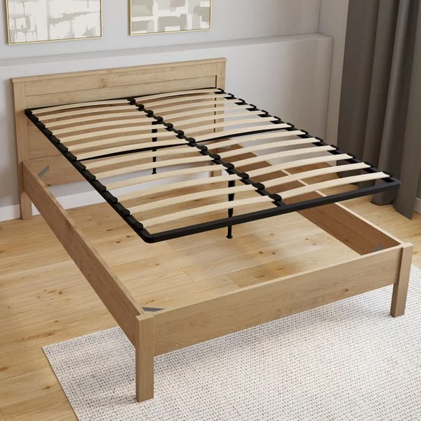 ID MARKET Sommier Cadre Métal à Lattes Fixe 140 X 190 Cm