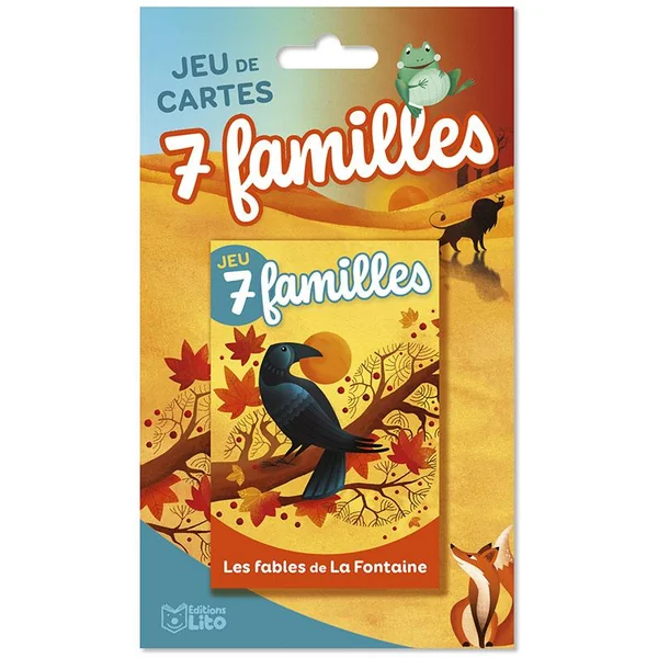 Jeu de cartes "7 familles - Les fables de La Fontaine" aux Éditions Lito