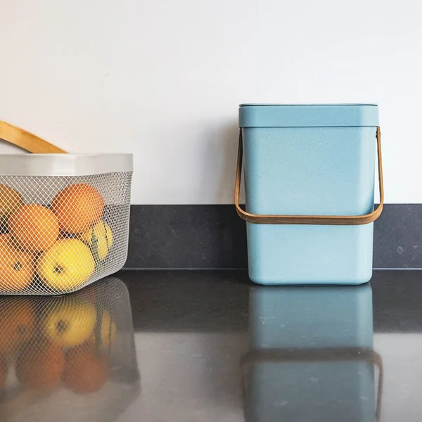 KITCHEN MOVE Poubelle De Table Seau à Compost Boden Bleu 5l