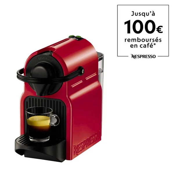 KRUPS Expresso à capsules Nespresso Inissia Rouge YY1531FD