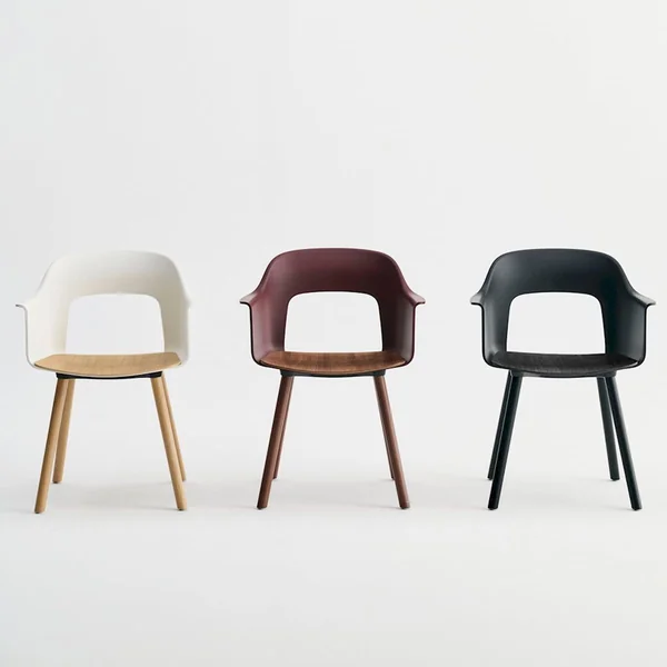 Layout 222 Fauteuil - Pieds bois - Bicolore - Hay