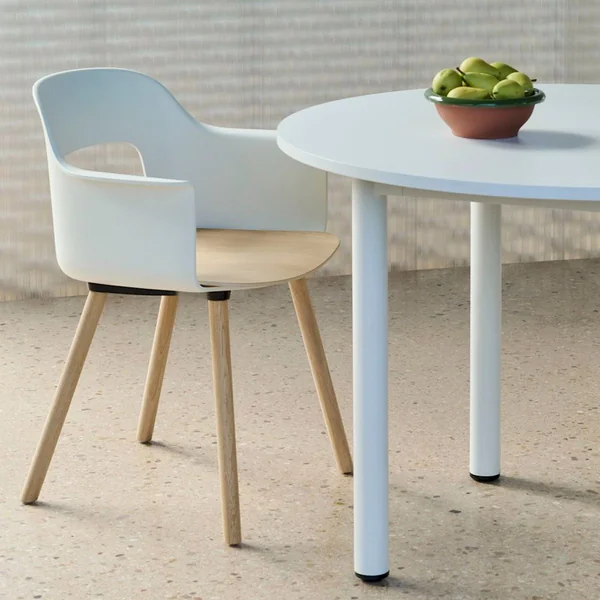 Layout 222 Fauteuil - Pieds bois - Bicolore - Hay