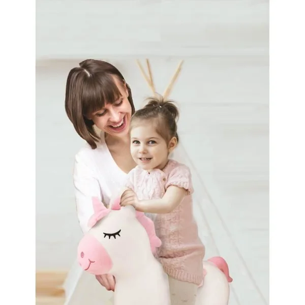 LEXIBOOK Porteur Licorne Sauteuse Gonflable Peluche Lexibook