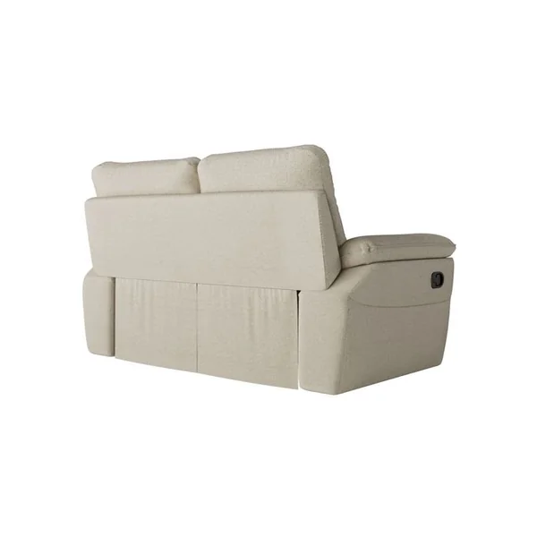 LOUNGITUDE Canapé De Relaxation Manuel Ross 2 Places En Tissu - Beige