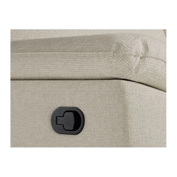 LOUNGITUDE Canapé De Relaxation Manuel Ross 2 Places En Tissu - Beige