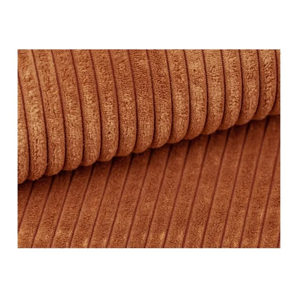 LOUNGITUDE Pack - Canapé De Relaxation Ross Manuel 2 Places Et Fauteuil En Velours Côtelé - Terracotta