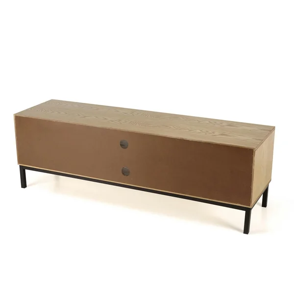 Meuble TV 147 cm 2 portes cannage rotin naturel PALMA