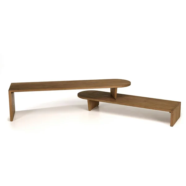 Meuble TV extensible et modulable en teck recyclé SWING