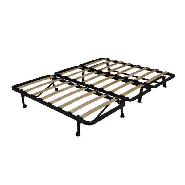 MEUBLETMOI Banquette Lit BZ 140x190 Cm Tissu Gris Foncé Et Matelas 12 Cm – Buzzy