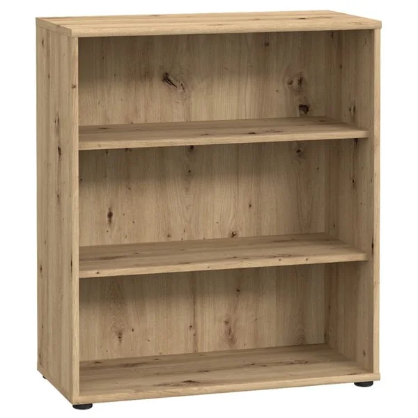 MEUBLETMOI Bibliothèque / étagère H. 86 X L. 74 Cm Décor Chêne Artisan - Maria