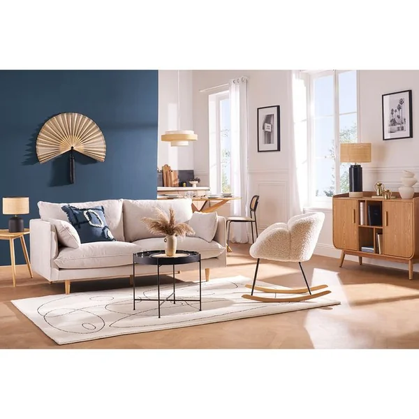 MILIBOO Buffet Scandinave En Bois Clair 2 Portes L122 Cm Hallen