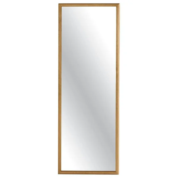 Miroir d'entrée vertical - cadre bois clair 140 cm IENA
