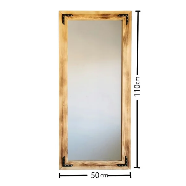 Miroir mural en bois clair - format vertical HILO