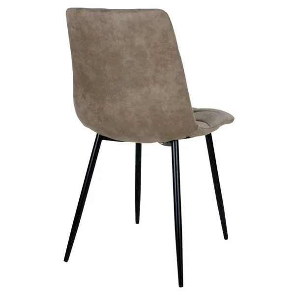 MOLOO DESIGN Svin- Chaise Vintage Marron Et Acier Noir (x2)