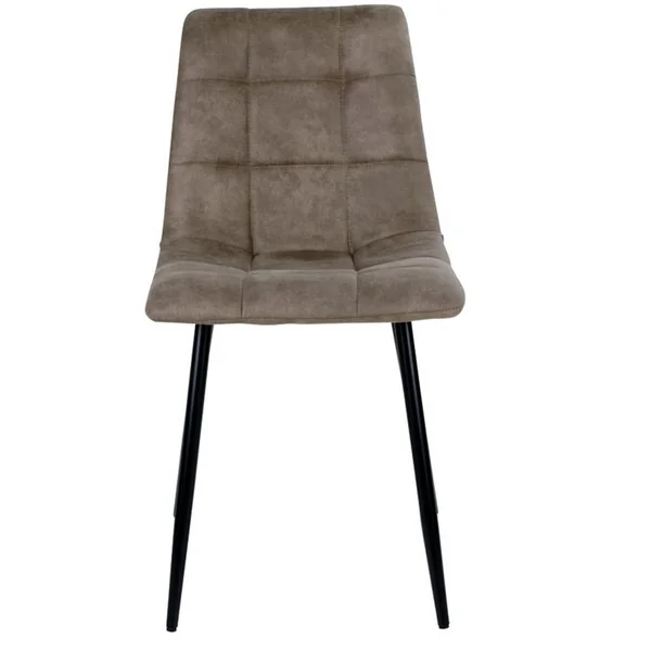 MOLOO DESIGN Svin- Chaise Vintage Marron Et Acier Noir (x2)