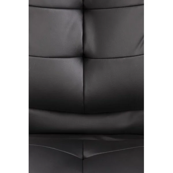 MSO Fauteuil De Bureau En éco-cuir Noir Avec Structure En Métal Chromé Maze