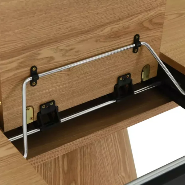 MSO Table Ronde Extensible De 120 Cm Chêne Naturel Avec Pied En Chêne Sorin