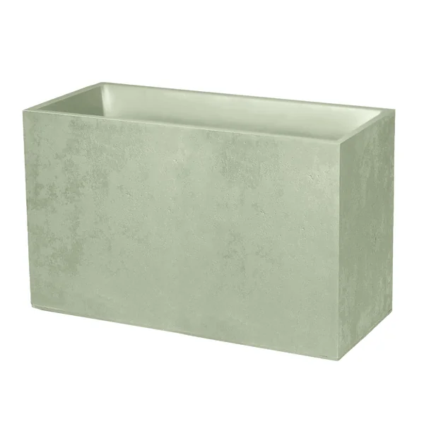 Muret en plastique coloris vert amande Poetic Basalt - 99,5 x 39,5 x 60 cm
