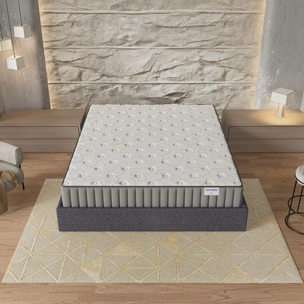 NOVEMBER SLEEP Ensemble 120x190 cm, Lit coffre + Matelas mousse, ép.16cm, accueil mémoire de forme