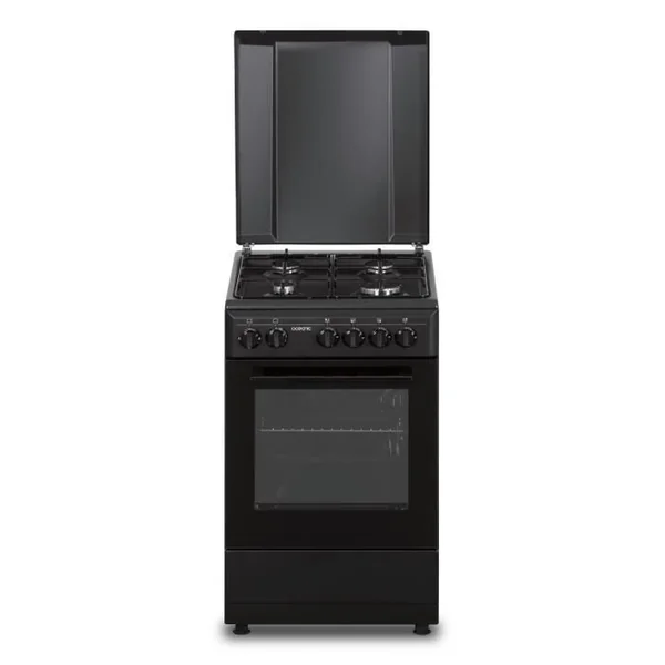 OCEANIC Cuisinière Gaz - Oceacg50gb - 4 Feux - L49,8 Xp61 Xh 86 Cm - Noir