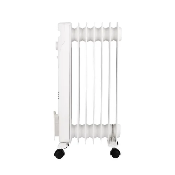 OCEANIC Radiateur Électrique Bain D'huile - 1500 W - 3 Puissances - 7 Éléments - Blanc - Mobile