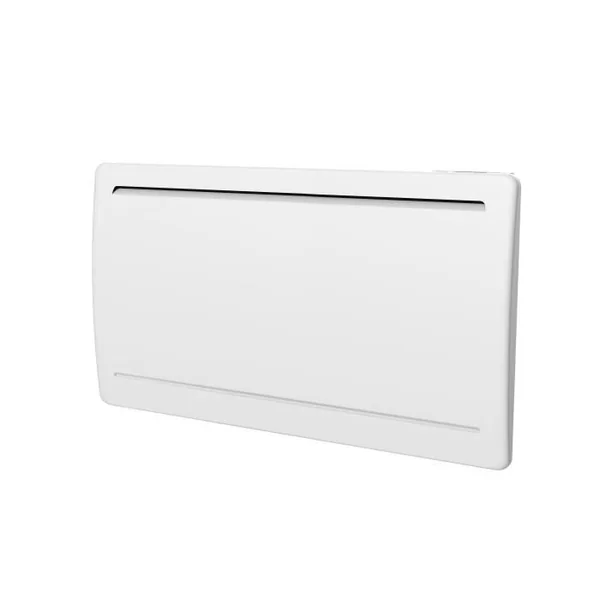 OCEANIC Radiateur Électrique Fixe À Inertie Sèche Céramique 1500w Rubis - Design Galbé - Blanc - Nf