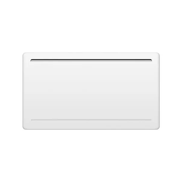OCEANIC Radiateur Électrique Fixe À Inertie Sèche Céramique 1500w Rubis - Design Galbé - Blanc - Nf