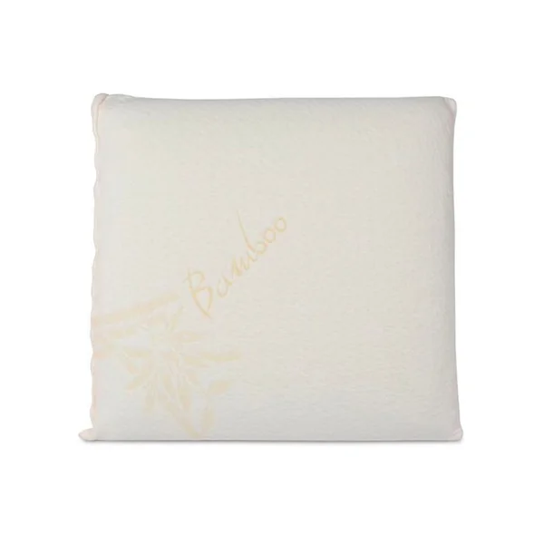 OLYMPE LITERIE Oreiller 60x60 Cm Bio - Mousse À Mémoire De Forme - Moelleux
