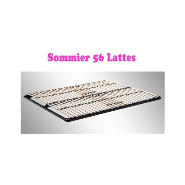 PAOLO COLLANER Sommier à Lattes Multiplis Résistant Fermeté Réglable 140x200 Cm