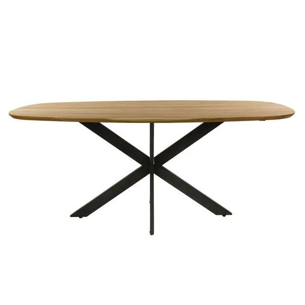 PIER IMPORT Table à Manger En Bois Massif D'acacia Avec Bords Arrondis 180 Cm Melbourne