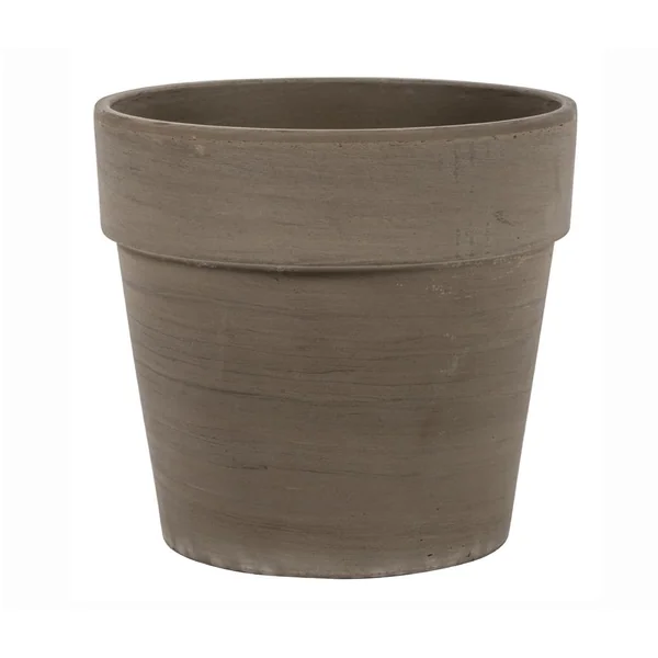 Pot en terre cuite coloris basalt Calima - Ø 24 x H 22 cm