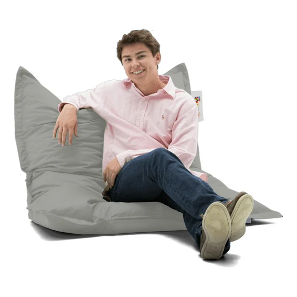 Pouf coussin de sol extérieur gris - 100 cm ARTA