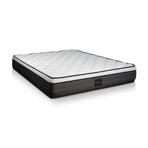 PRESTIGE LITERIE Ensemble Matelas Ressorts Ensachés Et Mémoire De Forme 160x200 Suite Ep:26cm - Sommier Blanc