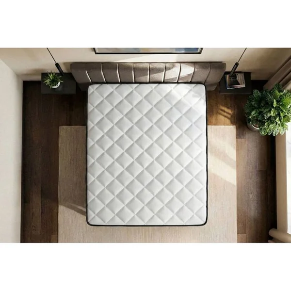 PRESTIGE LITERIE Ensemble Matelas Ressorts Ensachés Et Mémoire De Forme 160x200 Suite Ep:26cm - Sommier Blanc