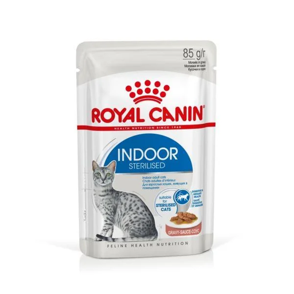 Pâtée pour chat d’intérieur stérilisé en sauce Royal Canin - 12 x 85 g