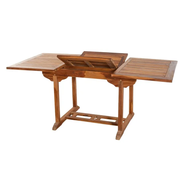 Salon de jardin en Teck massif huilé Table extensible 200/300x120x75cm + 8 Chaises MACAO